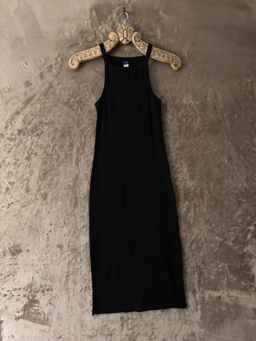 Old Navy Women’s Black Ribbed Sleeveless Maxi Dress Size S